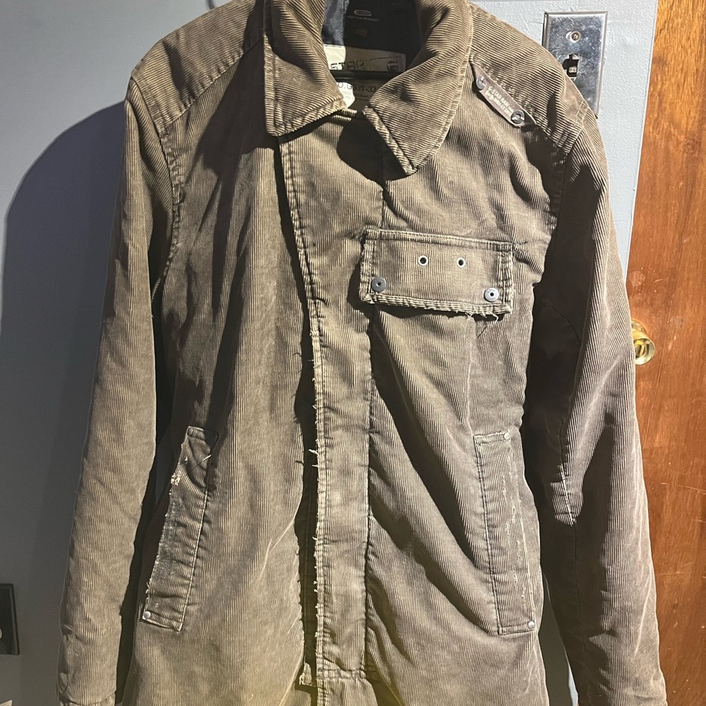 G-Star Men's Olive Military Jacket